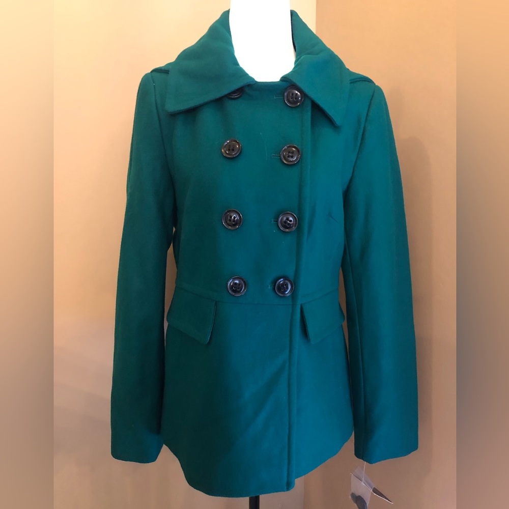 NWT - Apostrophe Emerald Green Peacoat